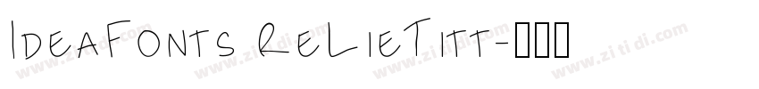 IdeaFonts ReLieTitt字体转换
